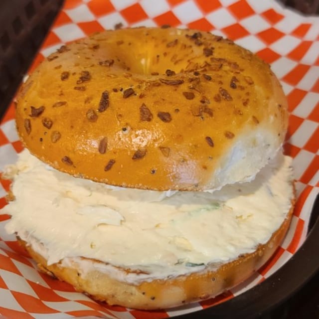 Bagel w/ Flavored Cream Cheese.